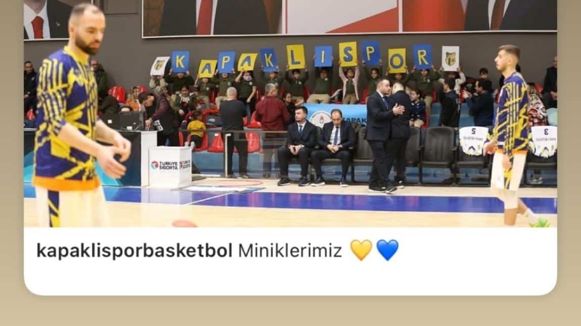 TBL 18. Hafta Kapaklıspor -Haremspor Basketbol Maçında Öğrencilerimizle Birlikte Destek Verdik.